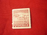 Timbru Suedia 1946 Congres Pasuni suedeze , 60 ore