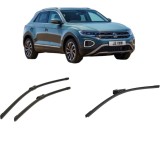 Cumpara ieftin Set 3 stergatoare Volkswagen T-ROC (A11, D11) din 2017-2022, pentru parbriz si luneta fata si spate auto, Bosch Aerotwin-Aerotwin, din cauciuc silicon