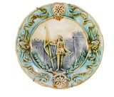 FARFURIE DECORATIVĂ VECHE DIN MAJOLICĂ FRANȚA