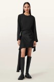 AllSaints fustă SAMI culoarea negru, mini, drept, W014RD