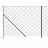 Gard plasa de sarma cu bordura, verde, 2x10 m GartenMobel Dekor, vidaXL