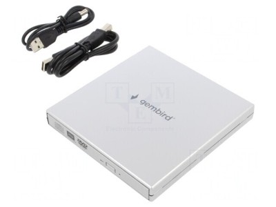 Unitate optică externă DVD argintie USB 2.0 foto
