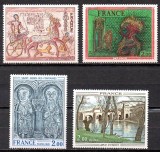 FRANTA 1976, 1977, Arta, Pictura, Corot, Carzou, Ramses, serie neuzata, MNH, Nestampilat