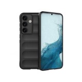 Husa wave, compatibila cu Samsung Galaxy S24, Grip Anti-Soc, Tpu, Night Black, ALC MOBILE