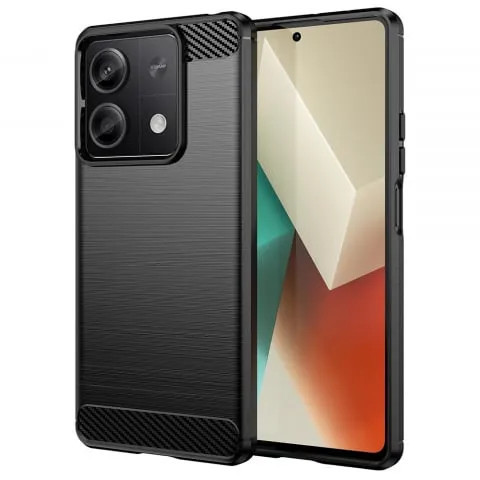 Husa Xiaomi Redmi Note 13 5G Carbon Negru Techsuit