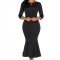 A571-1 Rochie eleganta de seara cu maneci trei sferturi
