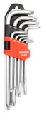 Set 9 chei imbus Torx cu gaura T10-T50 YATO