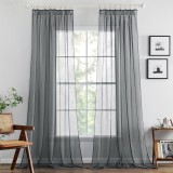 Set 2 Bucati Draperie, 140 X 225 Cm, Gri Inchis - CN