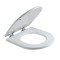 Capac WC, din MDF, Savini Due Esedra, alb, lucios, inchidere standard, 355 x 420 mm