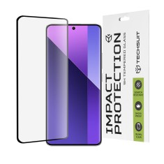 Folie sticla Xiaomi Redmi Note 13 Pro+ 5G Techsuit 111D Full Glue Full Cover, negru foto