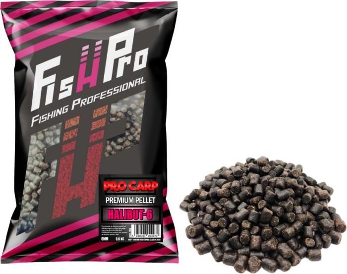 Pelete FISH PRO Carp, 6mm, Premium Halibut, 800g
