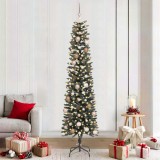 vidaXL BraddeCrăciunartificial cu 300 LED Verde 58 x 58 x 210 cm PVC 3395950