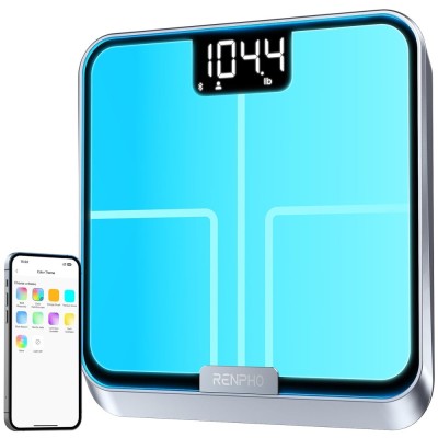 Cantar smart RENPHO R-A017 , Bluetooth, 13 masuratori corporale, LED display si lumini ambientale, cantar inteligent pentru corp 180 kg foto