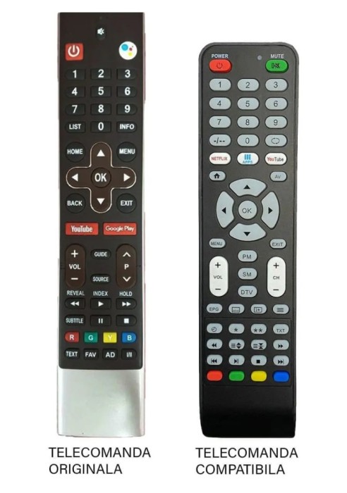 Telecomanda inlocuitoare TV Allview 40ATA6000-F compatibila cu originalul cod ER1292-N /MFY1282 (565)