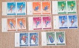 TIMBRE ROMANIA LP1194/1987 J.O. CALGARY -Serie in pereche -MNH