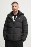 Tommy Jeans geaca de puf barbati, culoarea negru, de iarna, oversize, DM0DM19786