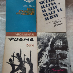 VIRGIL MIHAI/MIHAIU: VERSURI, LOT 4 VOLUME IN EDITIE PRINCEPS(toate cu autograf)