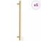 Manere de dulap, 5 buc., auriu, 480 mm, otel inoxidabil