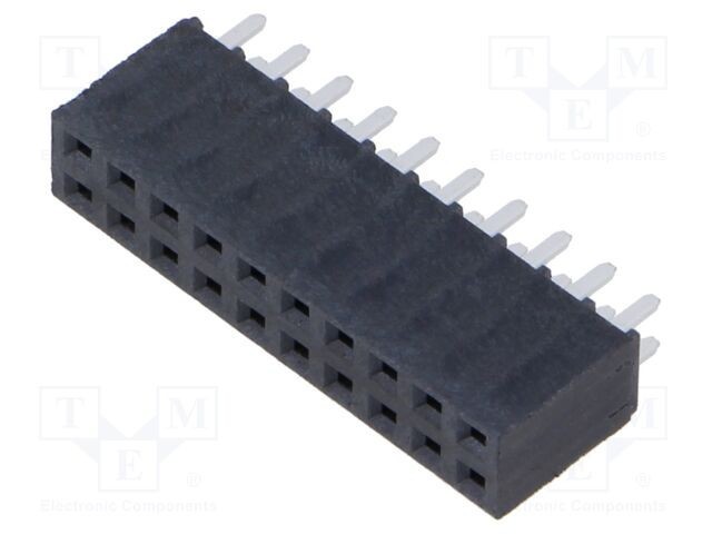 Conector şiruri pini mamă 20 pini 2,54mm aurit THT SAMTEC