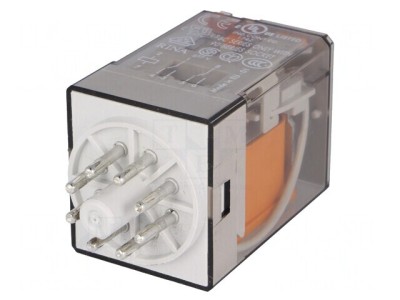 Releu electromagnetic DPDT 230VAC 10A foto
