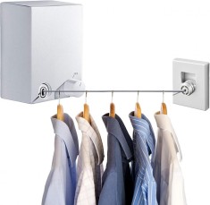 Uscator rufe retractabil, QttvbTna, dublu fir, capacitate 20kg/fir, 4.2m, ABS/aluminiu