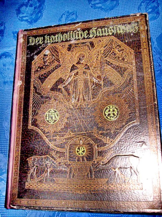 102A-Carte mare veche cult 1922-Comoara casei catolice Der Katolische Hausshatz.