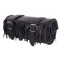 Ganta moto piele Adrenaline Tooler Fringes, negru, 1L