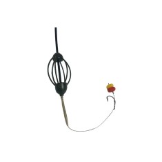 Montura pescuit crap , carlig legat pe fir de par