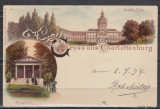 GERMANIA SALUTARI DIN CHARLOTTENBURG LITOGRAFIE 1897