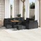 vidaXL Set de canapele pentru grădină 13 pcs Negru 80 x 80 x 71 cm 3364269