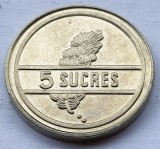 394. Moneda Ecuador 5 sucres 1988, America Centrala si de Sud
