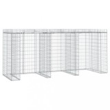 Cumpara ieftin Perete gabion pentru pubela gunoi 270x91x120 cm fier galvanizat