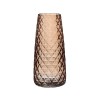 Vaza decorativa din sticla, Design cu romburi, 10x21 cm, ATU-086395, Oem