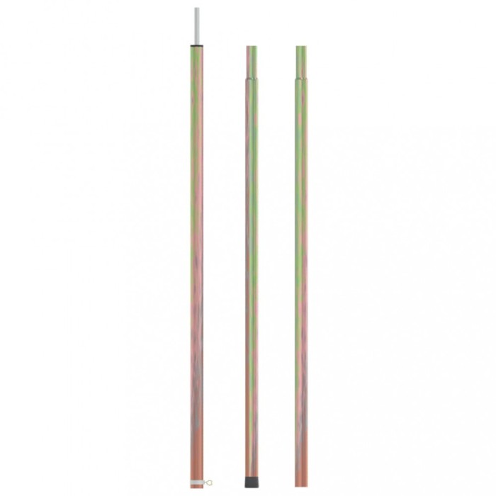 vidaXL St&acirc;lp telescopic pentru cort, lungime 170-255 cm, oțel zincat
