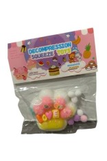 Jucărie interactivă pufoasă Labuta, multicoloră, ameliorează stresul, &icirc;și recapătă rapid forma