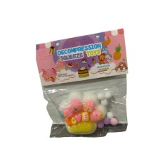 Jucărie interactivă pufoasă Labuta, multicoloră, ameliorează stresul, &icirc;și recapătă rapid forma