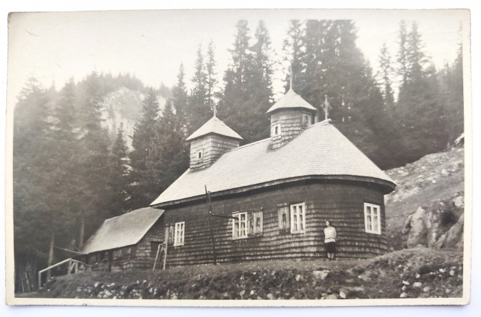 Sinaia - Pestera Ialomitei - Schitul Nou aprox.1930 - tip foto, necirculata