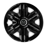Cumpara ieftin Set 4 Capace Roti pentru Mazda, model Fast Black, R14