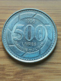 Moneda Liban 500 Livres 1996, Asia