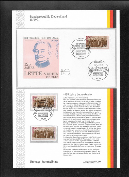 Germania FDC 18.1991
