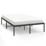 Cumpara ieftin Cadru pat metalic, negru, 120x190 cm