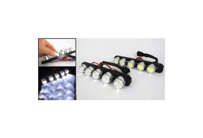Lumini de zi LED DRL COB 12V lumina alba foto