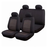 Cumpara ieftin Set Huse Scaune Auto pentru Mitsubishi Colt - New Style, Negru Grena, 9 bucati, Ro Group