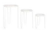 Cumpara ieftin Set 3 suporturi flori otel alb Madelyn 23.5x30 cm, 28.5x40 cm, 33.5x50 cm