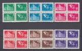 ROMANIA 1967 PORTO DUBLE CULORI SCHIMBATE FILIGRAN R.P.R. PERECHE SERII MNH, Nestampilat