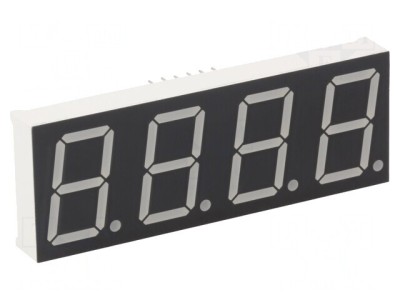 Afișaj LED 7 Segmente 20.4mm 4 Digite Galben-Verde foto
