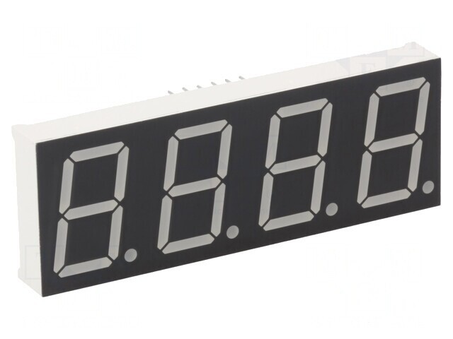 Afișaj LED 7 Segmente 20.4mm 4 Digite Galben-Verde