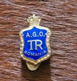 Insigna regalista Asociatia Generala a Ofiterilor cu Termen Redus A.G.O TR Romania