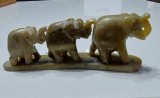 Lot vintage de 10 obiecte din onix si jad