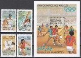 Maldive 1984 - Jocurile Olimpice - Los Angeles , Jocurile Olimpice - Los Angeles, Serie + Colita, MNH